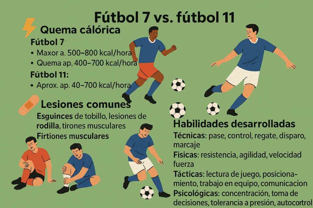 Fútbol 7 vs. Fútbol 11 ¿Cuál es Mejor para tu Salud y Rendimiento